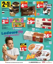Topaz gazetka tydzień 33 Strona 41: Lody Grand €4,99, Blok lodowy Sammontana Frutti Di Bosco €29,99