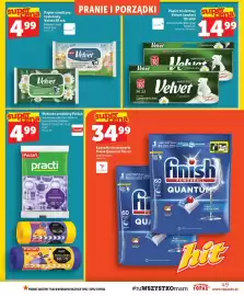 Topaz gazetka tydzień 33 Strona 49: Papier nawilżany toaletowy Velvet €4,99, Ścierki uniwersalne Practi €4,99