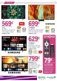 Catalogue E.Leclerc Espace Culturel page 3: SAMSUNG TV €699,00, TCL TV €569,00