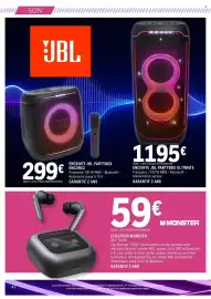 Catalogue E.Leclerc Espace Culturel page 4: Jbl enceinte partybox encore2 €299,00, Jbl enceinte partybox ultimate €1.195,00