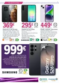 Catalogue E.Leclerc Espace Culturel page 5: Apple iPhone 14 GradeA+ 128G 5G Noir €449,00, SAMSUNG A27 5G DS NOIR €295,00