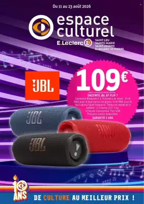 E.Leclerc Espace Culturel (valable jusqu'au 23-08)