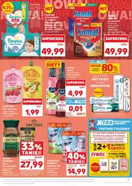Kaufland gazetka tydzień 33 Strona 11: Mus owocowy Dawtona Maliny Jabłka €1,99, Kostka do WC Domestos Power 5 Pine €14,99