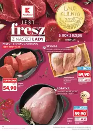 Kaufland gazetka tydzień 33 Strona 24: Szynka cielęca €59,90, Łopatka cielęca bez kości €59,90