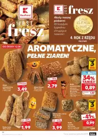 Kaufland gazetka tydzień 33 Strona 30: Bułka wieloziarnista pieczona na kamieniu €0,89, Chleb wieloziarnisty €3,49
