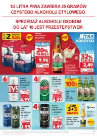 Kaufland gazetka tydzień 33 Strona 49: Piwo Kasztelan Niepasteryzowane €2,49, Piwo Perła Chmielowa 4-pak €2,99