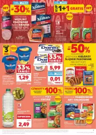Kaufland gazetka tydzień 33 Strona 9: Ocet spirytusowy 10% K-Classic €2,49, Jogurt owocowy brzoskwiniowy Zott Jogobella €1,29