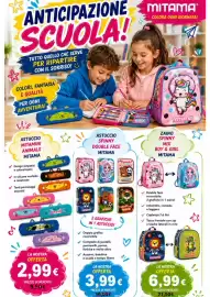 Volantino A Casa Mia Pagina 19: Zaino spinny mix boy & girl mitama €6,99, Astuccio mitamini animals mitama €2,99