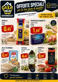 Volantino A Casa Mia Pagina 2: Tonno in olio d'oliva Francesco Moretti €1,69, Olio Extra Vergine di Oliva €4,49