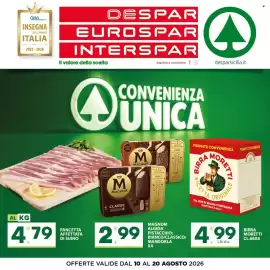 Volantino Despar Sicilia Pagina 1: Birra Moretti €4,99, Pancetta affettata di suino €4,79