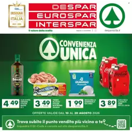 Volantino Despar Sicilia Pagina 26: Coca Cola Classica/Zero €3,89, Mozzarella Granarolo €1,99