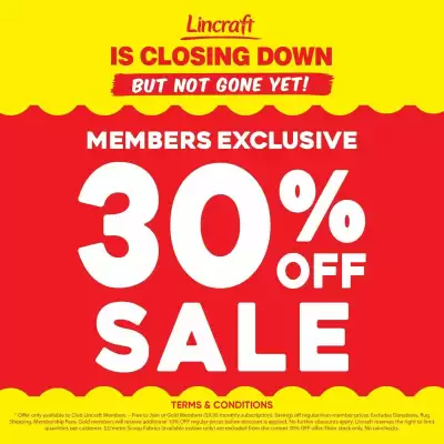 Lincraft (valid until 31-08)