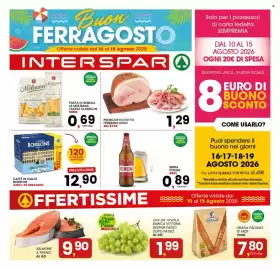 Volantino Interspar Pagina 1: Prosciutto cotto Ferrarini Gold €1,29, Pasta di semola La Molisana Trafile classiche €0,69