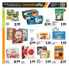 Volantino Interspar Pagina 18: Glico Mikado €1,69, Piacere di Yogurt Parmalat Bianco €0,69