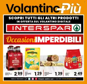 Volantino Interspar Pagina 21: Aperitivo Rosso Silano €2,99, Fette Leerdammer Xtra Sottili €1,29
