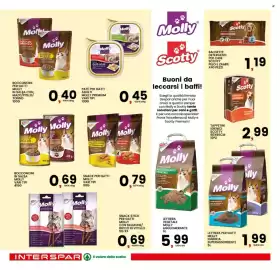Volantino Interspar Pagina 26: Lettiera per gatti Molly igienica €1,99, Bocconcini in salsa Molly €0,69
