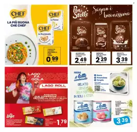 Volantino Interspar Pagina 29: Panna da cucina/Besciamella Chef €0,99, Mooncake Pan di Stelle €2,49