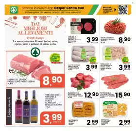 Volantino Interspar Pagina 9: Bocconcini di vitellone Despar €12,90, Bastoncini di pollo Despar €2,99