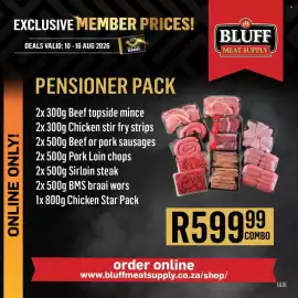 Bluff Meat Supply catalogue week 33 Page 11: Pensioner pack €599,99