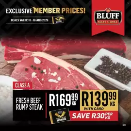 Bluff Meat Supply catalogue week 33 Page 2: Fresh Beef Rump Steak €139,99