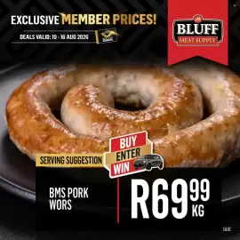 Bluff Meat Supply catalogue week 33 Page 6: BMS PORK WORS €69,99