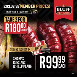Bluff Meat Supply catalogue week 33 Page 8: 3KG BMS Russians €180,00