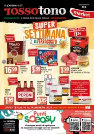 Volantino Rossotono Carrefour settimana 33 Pagina 1: Maxibon classic Nestlé €3,99, Burger di scottona Jubatti €1,99