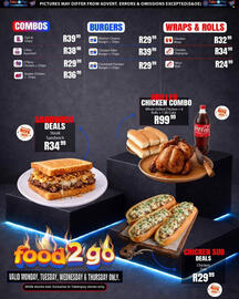 Take 'n Pay catalogue week 33 Page 40: Grilled Chicken Combo €99,99, TasteBite Steak Sandwich €34,99