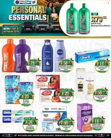 Take 'n Pay catalogue week 33 Page 32: Soft N Free Shampoo/Conditioner €79,99, Satiskin bubblebath assorted €79,99