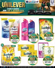 Take 'n Pay catalogue week 33 Page 35: Sunlight 5in1 Auto Washing Powder €84,99, Comfort Fabric Softener Refill €39,99