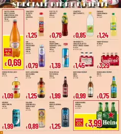Volantino Famila Superstore Pagina 18: Heineken birra original €3,99, San Benedetto Bitter Rosso €1,45