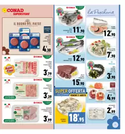 Volantino Conad Superstore Pagina 11: Bistecchine di pollo aromatiche €3,99, Anelli di totano €7,90