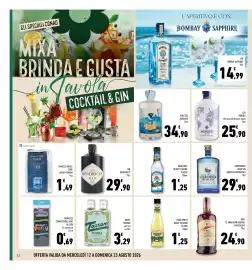 Volantino Conad Superstore Pagina 12: Drumshanbo Gunpowder Irish Gin €29,90, Hendrick's Gin €29,90