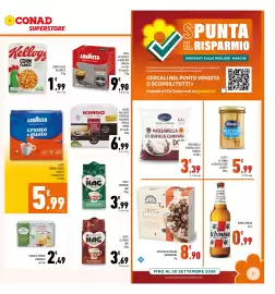 Volantino Conad Superstore Pagina 21: Corn Flakes Kellogg's €1,99, Mozzarella di bufala campana D.O.P. Francia €3,39
