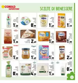 Volantino Conad Superstore Pagina 7: Confettura light Piacersi €1,49, Piatti piani Verso Natura €1,39