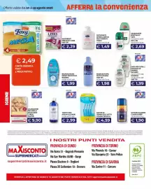 Volantino Maxisconto Pagina 12: Garnier Ultra Dolce Balsamo €1,99, Bagnoschiuma Felce Azzurra €1,98