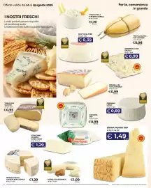 Volantino Maxisconto Pagina 2: Raschera DOP €0,99, Robiola d'Alba Bianca €1,09