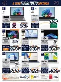 Volantino Unieuro Pagina 11: ASUS VIVOBOK 16 €849,90, Lenovo YOGA 7 2-in-1 €899,90