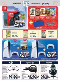 Volantino Unieuro Pagina 15: Nintendo Switch 2 €469,90, DJI DJI T01 €289,90