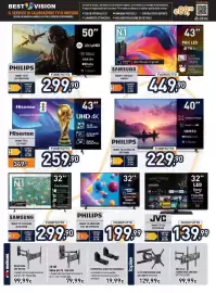 Volantino Unieuro Pagina 5: Supporto da muro doppio braccio per tv €79,99, Supporto a muro per soundbar €19,99