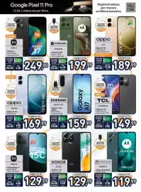 Volantino Unieuro Pagina 7: Motorola Moto G06 4G €119,99, Samsung Galaxy A17 4G €159,99