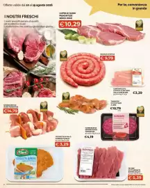 Volantino Mercatò Local Pagina 4: Spiedini misti di suino piemontese €14,79, Salsiccia rustica €9,79