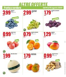Volantino Eurospin settimana 33 Pagina 2: Uva bianca senza semi €2,99, Mango €1,29
