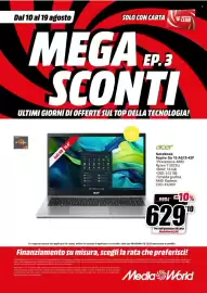 Volantino MediaWorld Pagina 13: Acer Notebook Aspire Go 15 AG15-42P €629,10