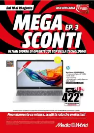 Volantino MediaWorld Pagina 15: Hp Notebook 15-FC0111NL €422,10