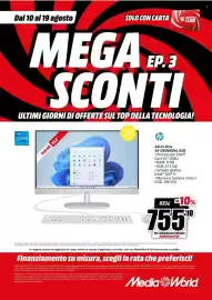 Volantino MediaWorld Pagina 17: HP All-in-One 24-CR0095NL AIO €755,10