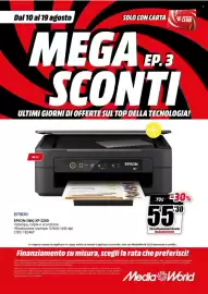 Volantino MediaWorld Pagina 22: Epson Inkj XP-2200 €55,30