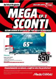 Volantino MediaWorld Pagina 24: Hisense Smart TV 65" 65Q7S €550,05