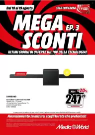 Volantino MediaWorld Pagina 29: Samsung Soundbar+ Subwoofer QS700F €247,20