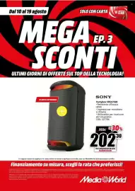 Volantino MediaWorld Pagina 32: Sony Partybox SRSXV500 €202,30